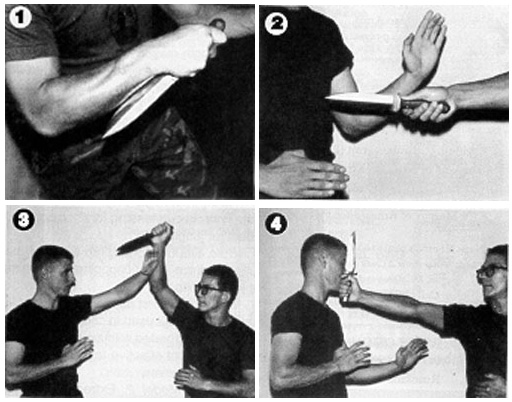 There are four basic methods of gripping a knife