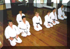 Zazen at Iha-sensei's dojo